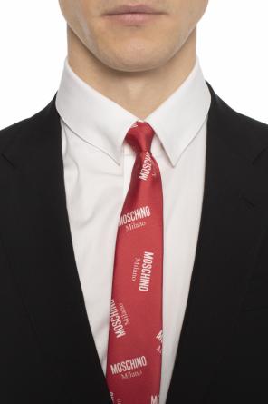 Wzorzysty krawat z logo, zdjęcie 2 Wzorzysty krawat z logo od Moschino